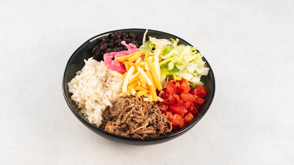 Burrito bowl z govedino
