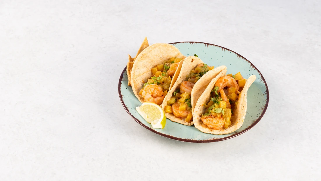 Taco s kozicami